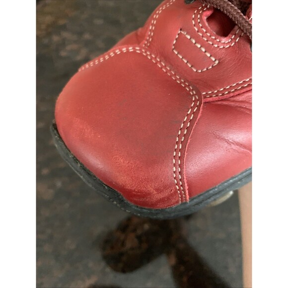 Men's DR. MARTENS 8A99 RED RARE Leather Lace up Oxford Air Cushion Shoe Size 7 - Picture 12 of 15